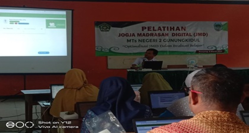 Optimalisasi JMD dalam Evaluasi Pembelajaran, MTsN 2 Gunungkidul Adakan Pelatihan